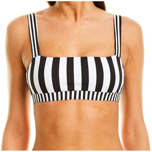 Onia Other - Onia Bikini Top Womens Small Anthropologie Zoe Swim Macro Stripe Black New